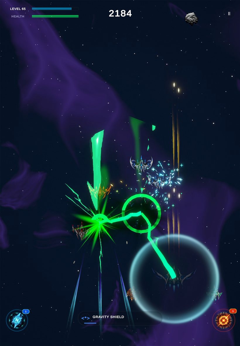 Tilt gameplay: Gravity Shield
